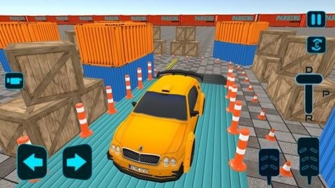 真实现代停车场3D图1