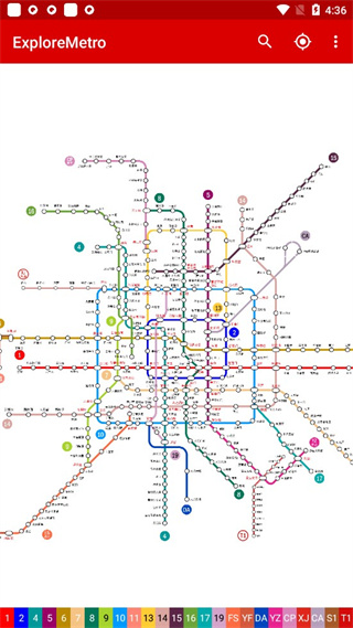 北京地铁线路图图2